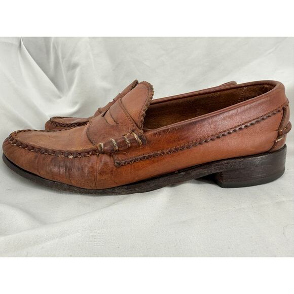 Allen Edmonds Kenwood Penny Loafers Men\'s Brown Leather Made In USA Size 7.5 D main image 5
